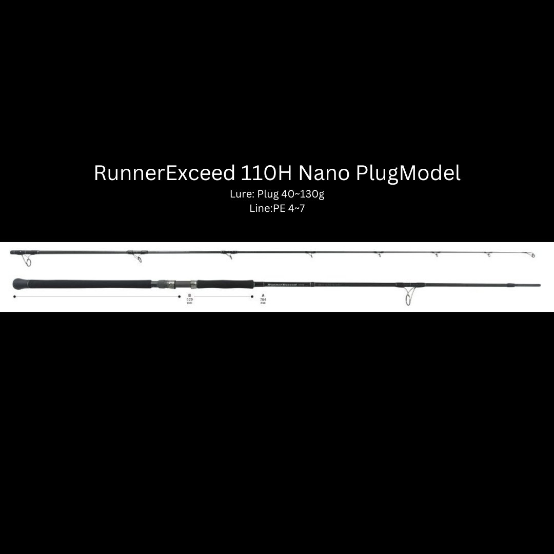 ロッド Ripple Fisher RunnerExceed 104H Ripple Fisher RunnerExceed BlueRunner Shore Casting