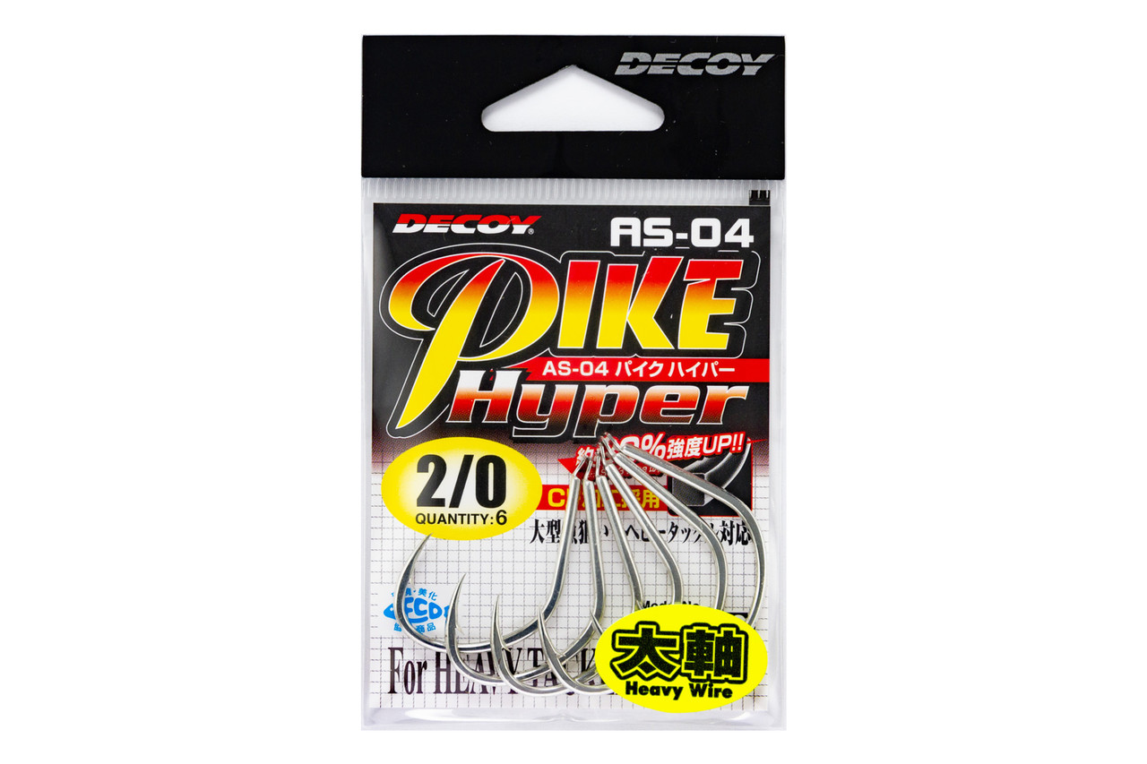 DECOY Hooks JS-3 Pike Type R #4/0 [JS3-4/0 (JAPAN)] - $10.99 CAD