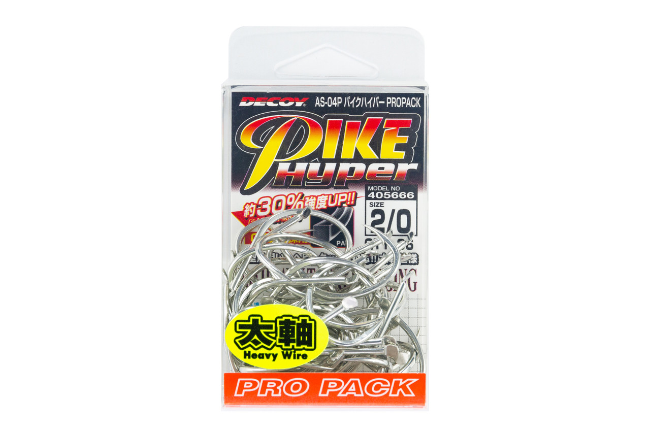 Decoy Pike Hyper Single Hooks AS-04 Pro Pack