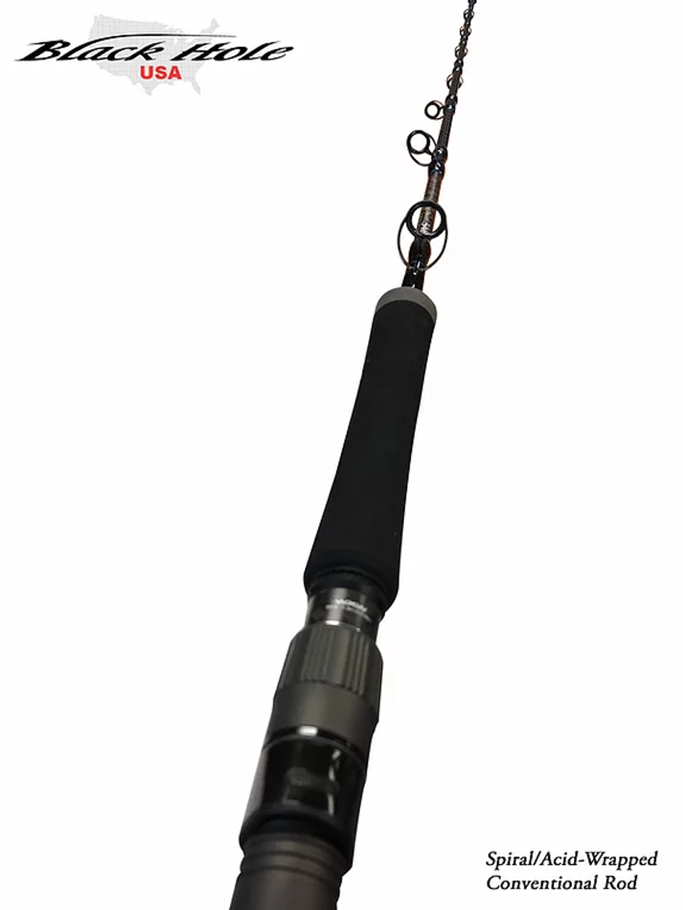 Matte Black Slow Pitch Jigging Rod - Casting - Spiral Wrap - Goofish