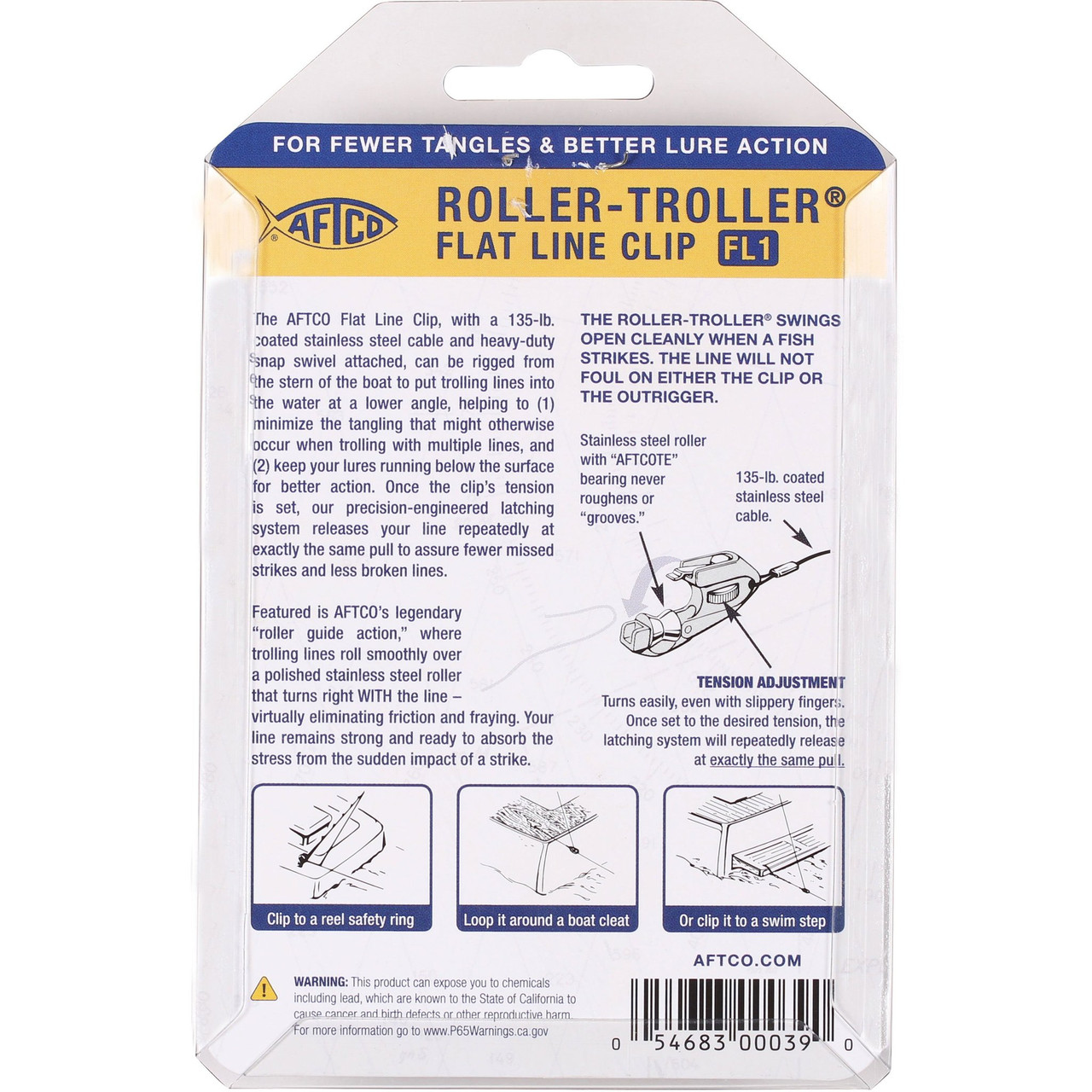 Aftco Roller Troller Flat Line Clips