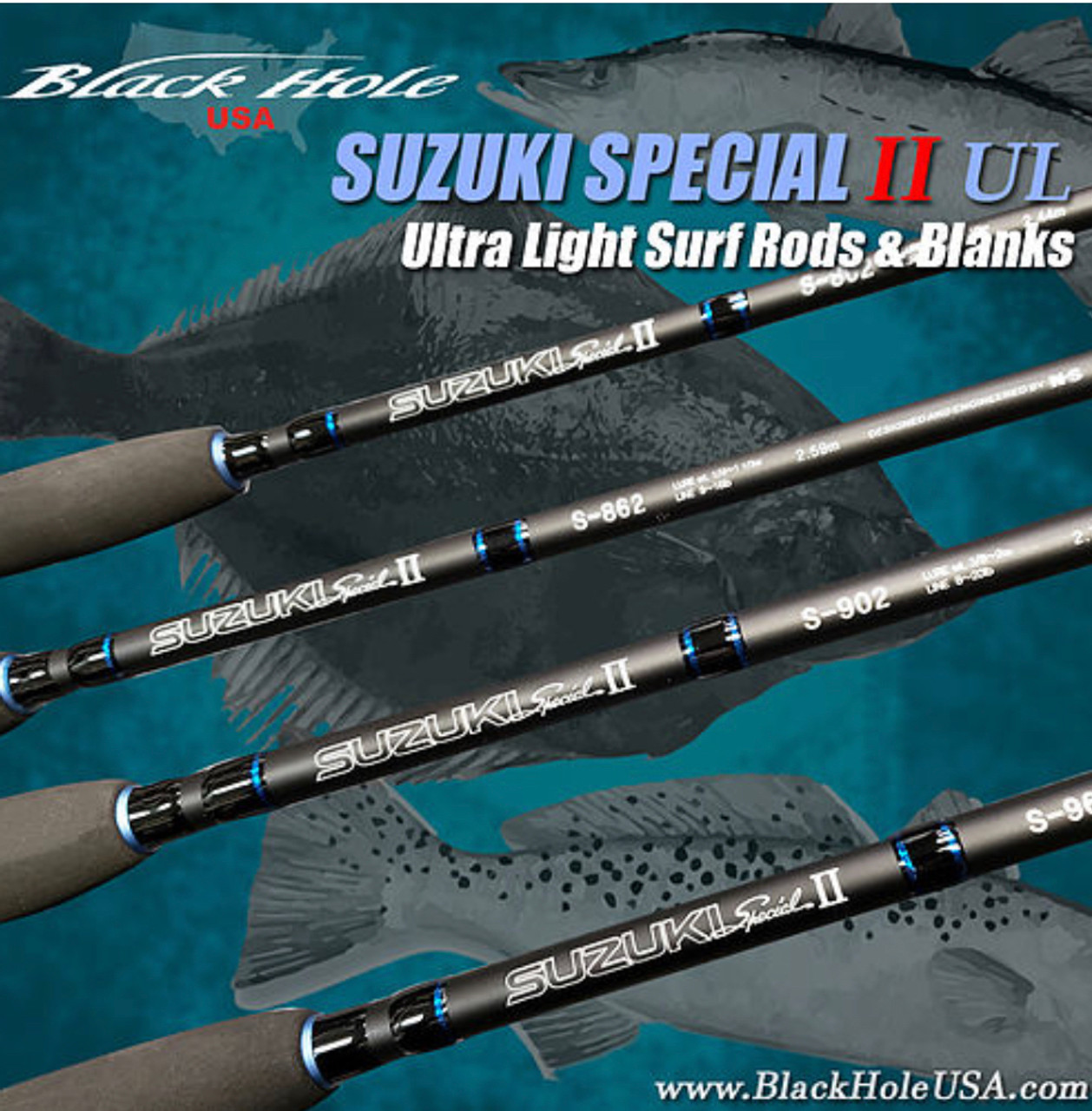 Black Hole Suzuki Special II UL Surf Rods