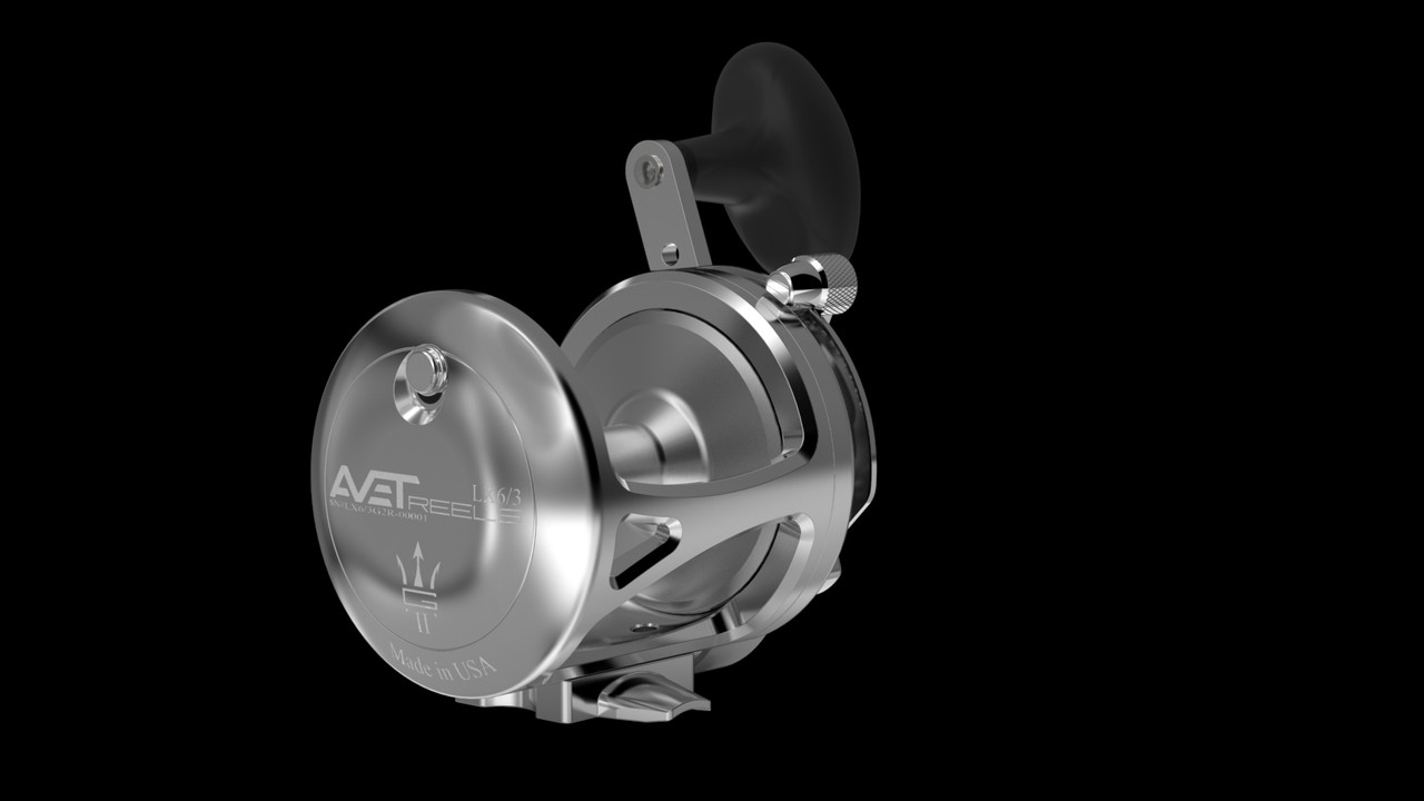 Avet LX G2 Two Speed 6 3 Lever Drag Conventional Reel w Glide Plate