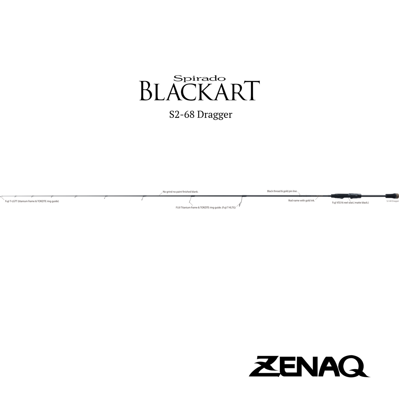 タム　ZENAQ Spirad BLACKART B65finesse Spirado BLACKART - ZENAQ | Official-Web