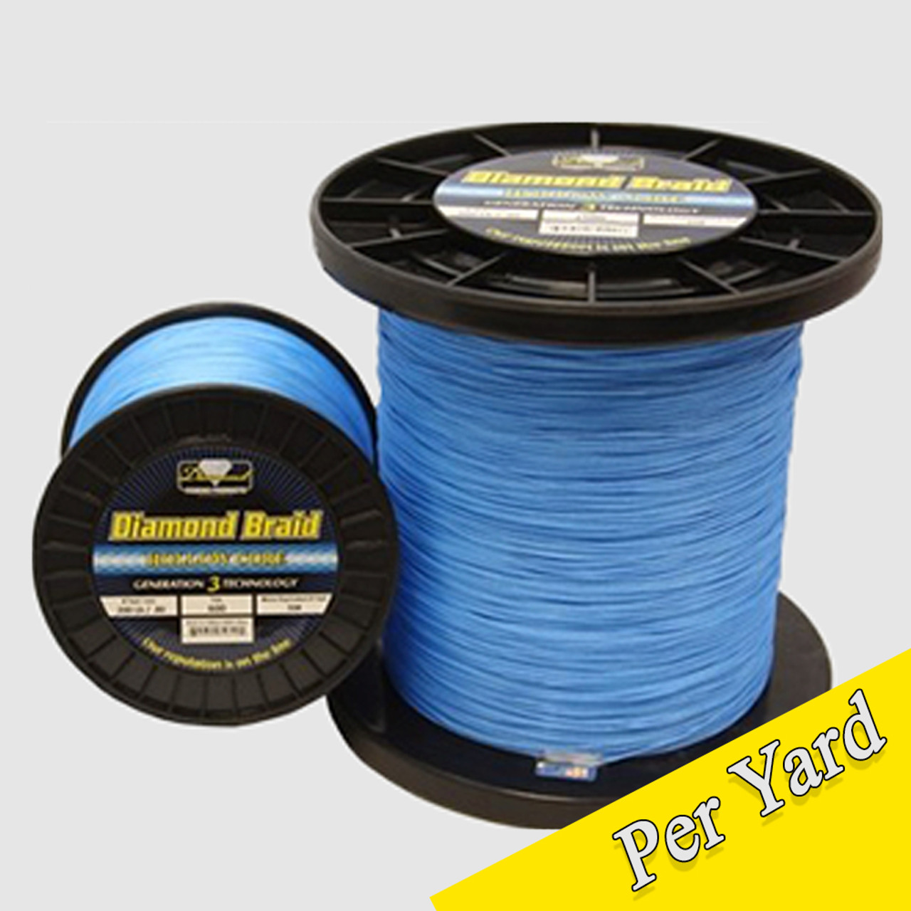 Fins Hollow Core Braid Line - 200 lb. - 2400 yd. - White - Melton Tackle