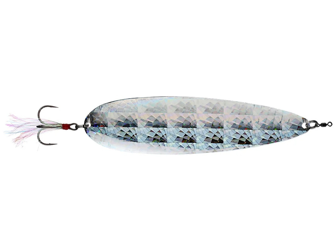 Nichols Lures Ben Parker Super Magnum Spoon - 9in - Shattered Glass Silver