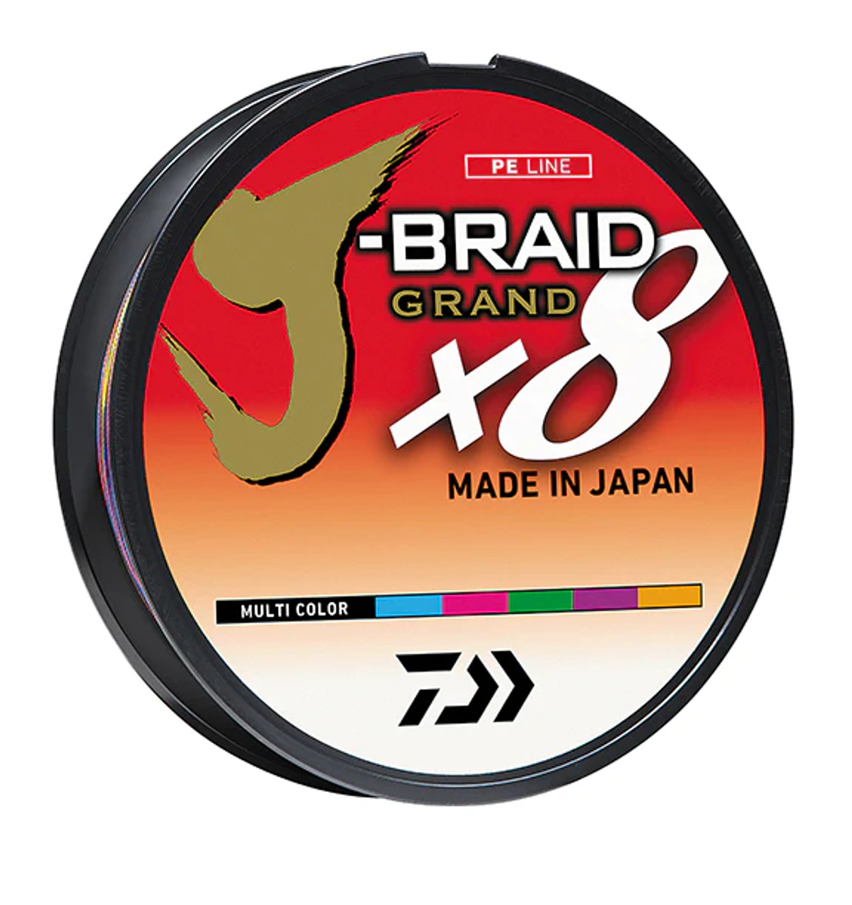 Daiwa - J-Braid X8 - (50 lb - 330Y) Multicolor [JB8U50-300MU (JAPAN)] -  $37.99 CAD : PECHE SUD, Saltwater fishing tackles, jigging lures, reels,  rods