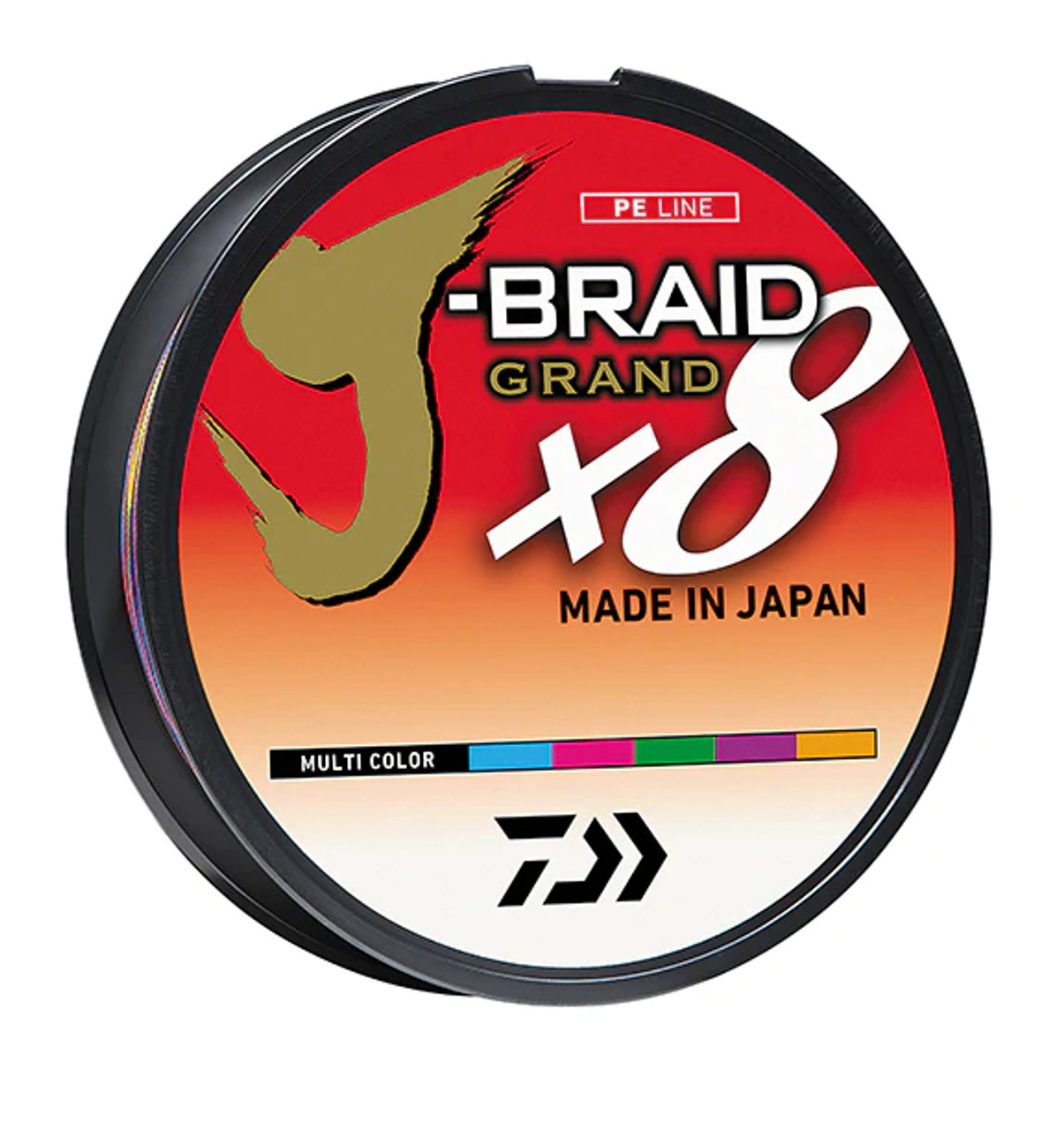 Daiwa J Braid X8 300m with free Braid Scissors- Multi Colored -  Mermentribe- Online Tackles Store