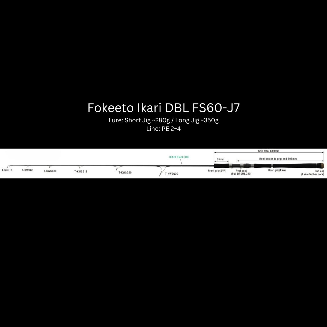 ZENAQ Fokeeto Ikari DBL Jigging Rods