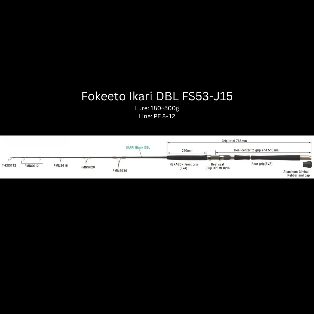 ZENAQ Fokeeto Ikari DBL Jigging Rods