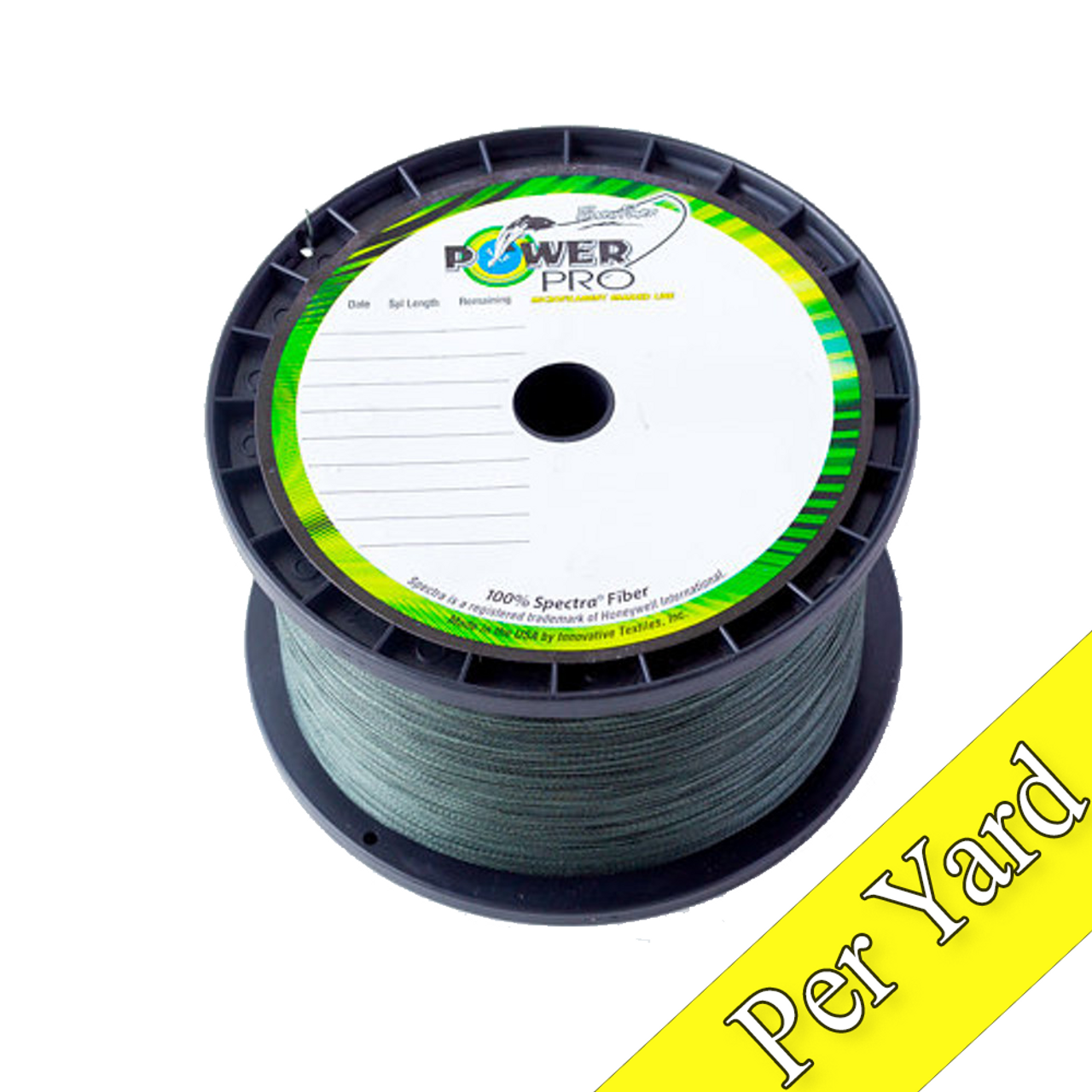 POWER PRO Spectra Fiber Braided Fishing Line, Moss Green, 300YD/8LB