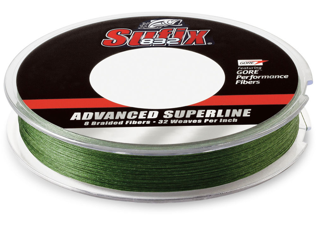 300yd Spool Sufix 832 Advanced Superline Braided Fishing Line-Neon Lime  Braid