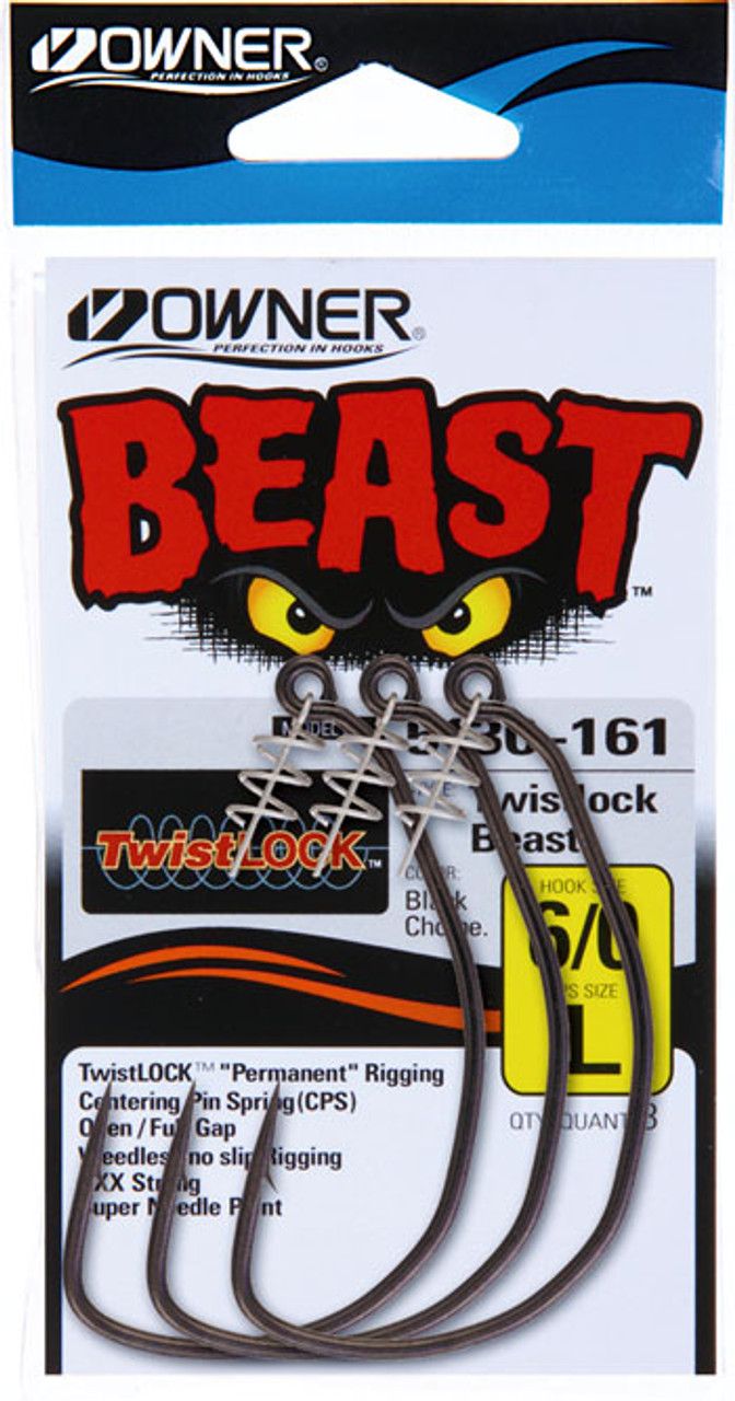 Assorted Owner Beast Hooks Weighted styles adds a stylistic touch