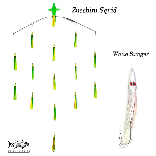 Sterling Tackle 36" Wide Tracker w/ 6" Bulb Squid