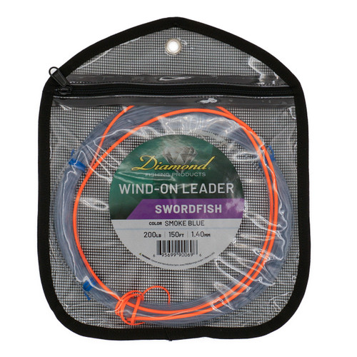 Diamond Swordfish Wind-On Leader, 250 lb., 150 ft., 1.6 mm, Clear Monofilament