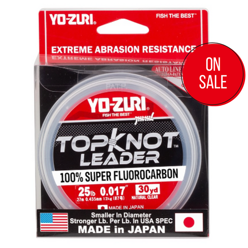 Yo-Zuri Topknot Clear Fluorocarbon Leader Spool *Clearance*