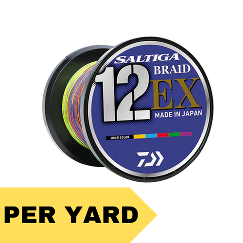 Daiwa Saltiga X12 Multicolor Braid (Per Yard)