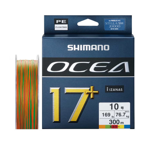 Shimano Ocea 17+ PE Braided Line 109yd x12 Connected