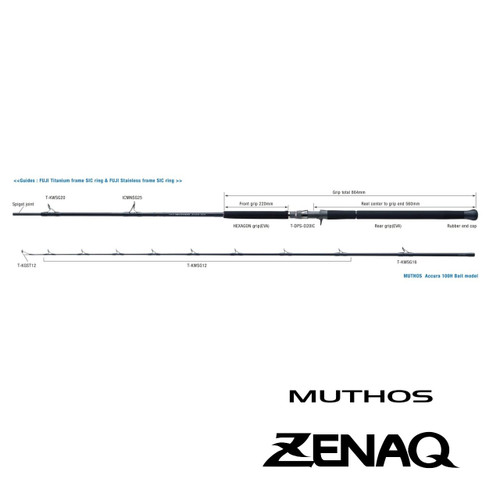 ZENAQ Muthos Accura 100H Baitcasting Rod