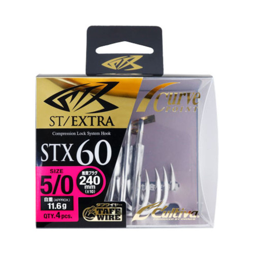 Owner Cultiva STX60 Stinger Treble Hooks 4pk
