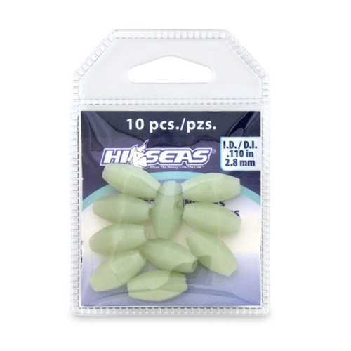 Hi-Seas Luminous Glow Beads, 10 Pack