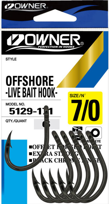 Owner Mutu Hybrid Fishing Hooks (Size: 4)