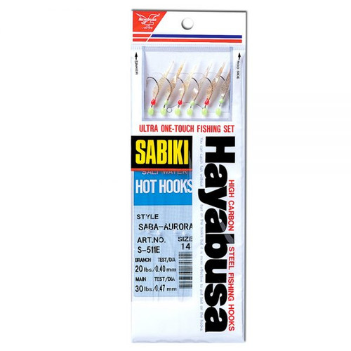 Hayabusa S-500E Mix Yarn Mackerel Fish Skin Aurora Finish Sabiki