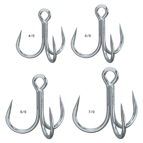 BKK GT-REX Barbless 6071BL-7X-HG Treble Fishing Hook