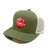 Olive W/ Red Striper Logo