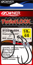 Owner 5132W Weighted Twistlock Hook - Barlow's Tackle