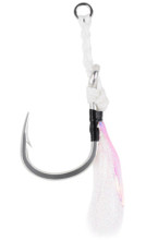 Mustad Heavy Duty Jigging Assist Rig, White w/ Green Flash