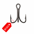 VMC 4x Strong O'Shaugnessy Treble Hook Pocket Packs - Coastal Black