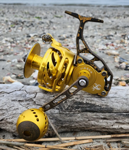 aftermarket fishing reel bails Visser PierMaster Bail-less Spinning Reel Gold PM8 Anniversary Model