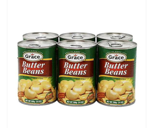 Grace Butter Beans are premium-quality, tender beans packed in water to deliver rich flavor and a creamy texture. Convenient and ready to use, they are perfect for preparing hearty soups, stews, rice dishes, salads, and a variety of Caribbean favorites.
A nutritious pantry staple, Grace Butter Beans are an excellent source of plant-based protein and dietary fiber, making them a wholesome addition to everyday meals.