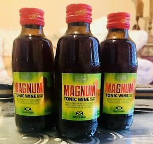 Experience the bold, distinctive taste of Magnum Tonic Wine, a well-known Jamaican beverage with a rich, smooth flavor and deep ruby color. Crafted with a unique blend of fortified wine and natural ingredients, it offers a full-bodied taste that has made it a favorite for celebrations, social gatherings, and special occasions.

Enjoy Magnum Tonic Wine chilled on its own or as part of your favorite cocktail for a refreshing and memorable experience.