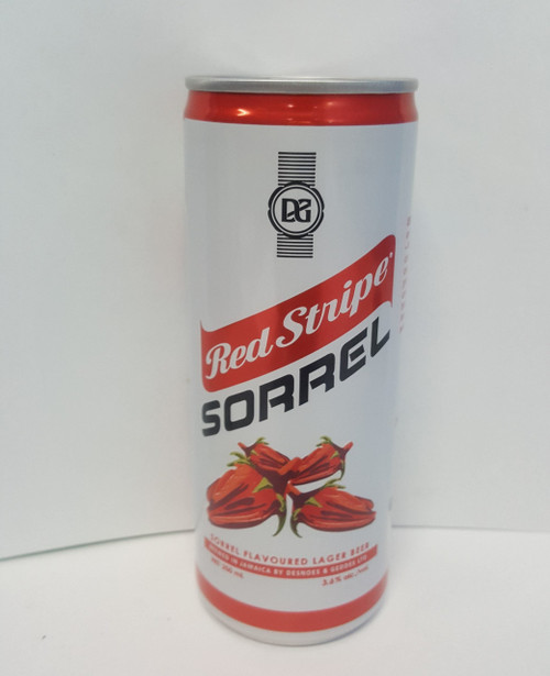 Bring the vibrant spirit of the Caribbean right to your glass. Red Stripe Sorrel is a revolutionary, naturally flavoured full-strength beer that marries Jamaica’s favorite lager with sweet sorrel and a warm kick of ginger. Featuring a rich crimson color and a delicate spiced aroma, it offers a smooth, crisp finish that keeps you coming back for another sip.