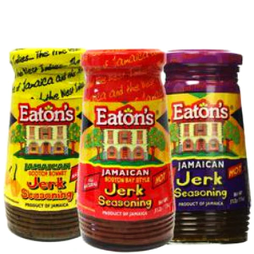 Made with a blend of scallion, hot peppers, thyme, garlic, pimento (allspice) and other natural ingredients. Used to flavour meats and fish, followed by cooking over a slow burning fire or baking in the oven.