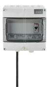 Earthing pin plug + control box<br />The 230V version is delivered ready to operate with control box.