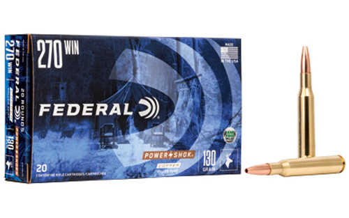 Federal Powershock 270 Winchester 130 Grain Copper 20 Rounds