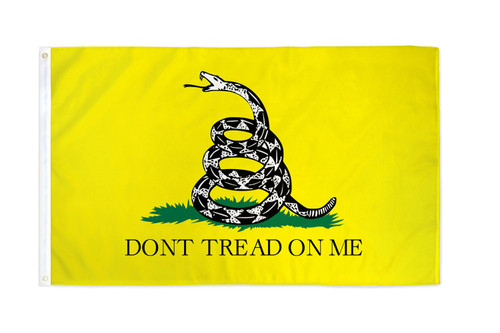 "Don't Tread on Me" Gadsden Yellow Flag 3X5 Foot Polyester