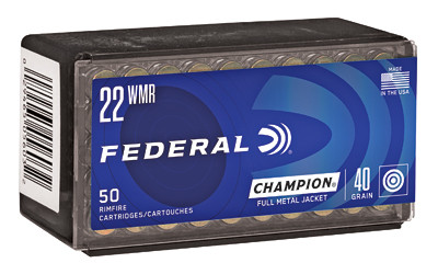 Federal Champion 22 WMR 40 Grain FMJ 50 Rounds