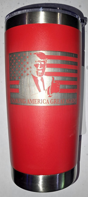 Trump MAGA Red Stainless Steel Tumbler - 20 oz.