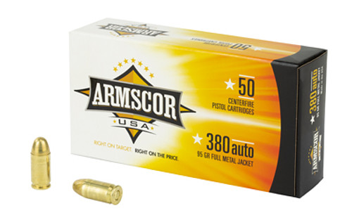 Armscor 380 ACP 95 Grain FMJ 50 Rounds