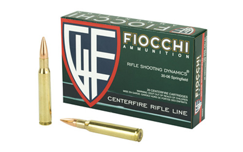 Fiocchi 30-06 Springfield 150 Grain FMJBT 20 Rounds