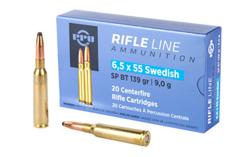 PPU 6.5X55 Swedish SP 139 Grain 20 Rounds