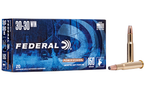 Federal Power Shock 30-30 Win 150 Grain Soft Point 20 Rounds