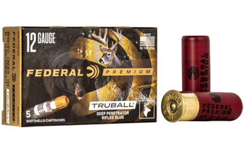 Federal Premium 12 Gauge 2.75" Truball Slug 5 Rounds