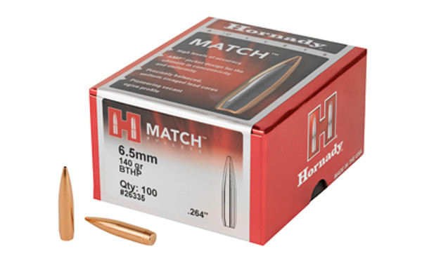 Hornady Match 6.5MM .264 140 Grain 100 Count