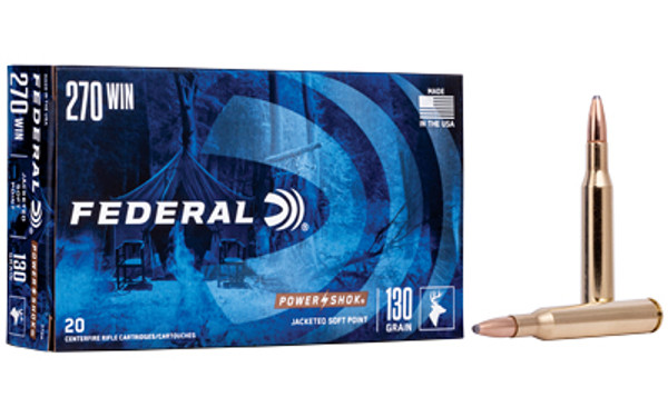 Federal Powershock 270 Winchester 130 Grain SP 20 Rounds