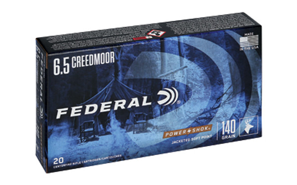 Federal Powershock 6.5 Creedmore 140 Grain SP 20 Rounds